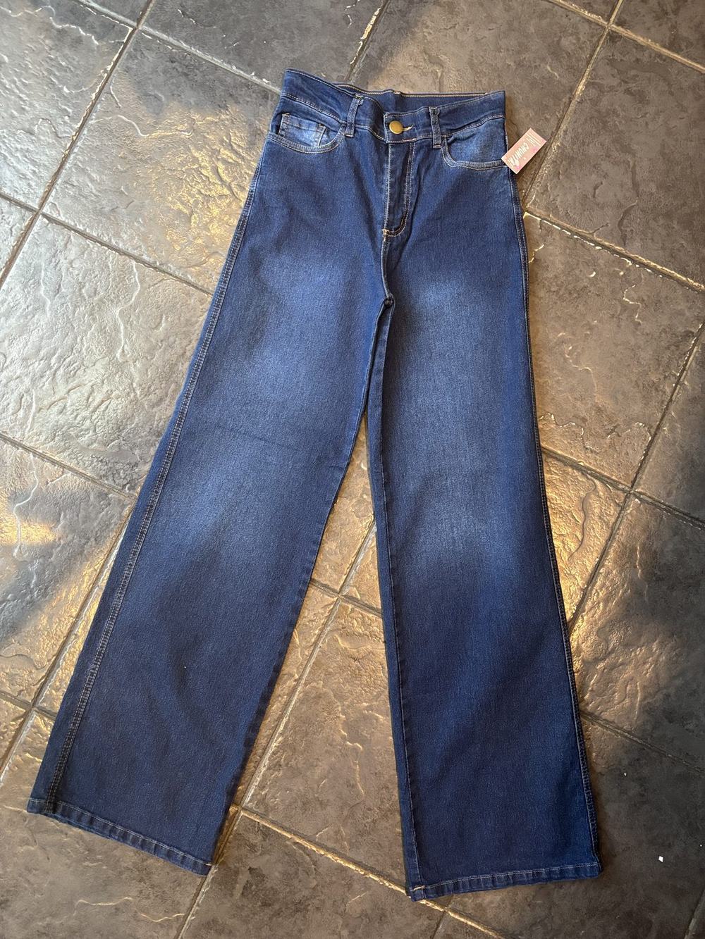 Jean Wide leg azul elastizado