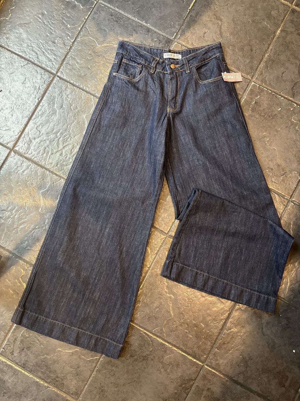 Jean Super Wide leg azul