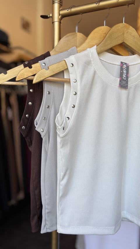 Musculosa de morley con tachitas t.u