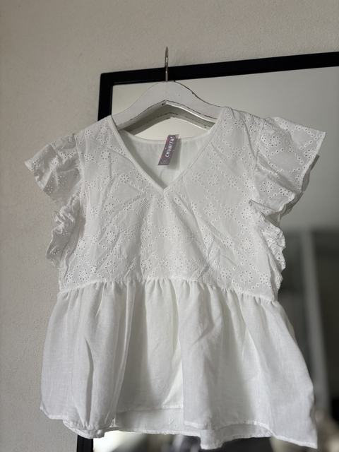 Blusa Gardenia (Broderie y Bambula)