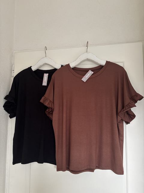 Remera Amapola (Modal con volados)